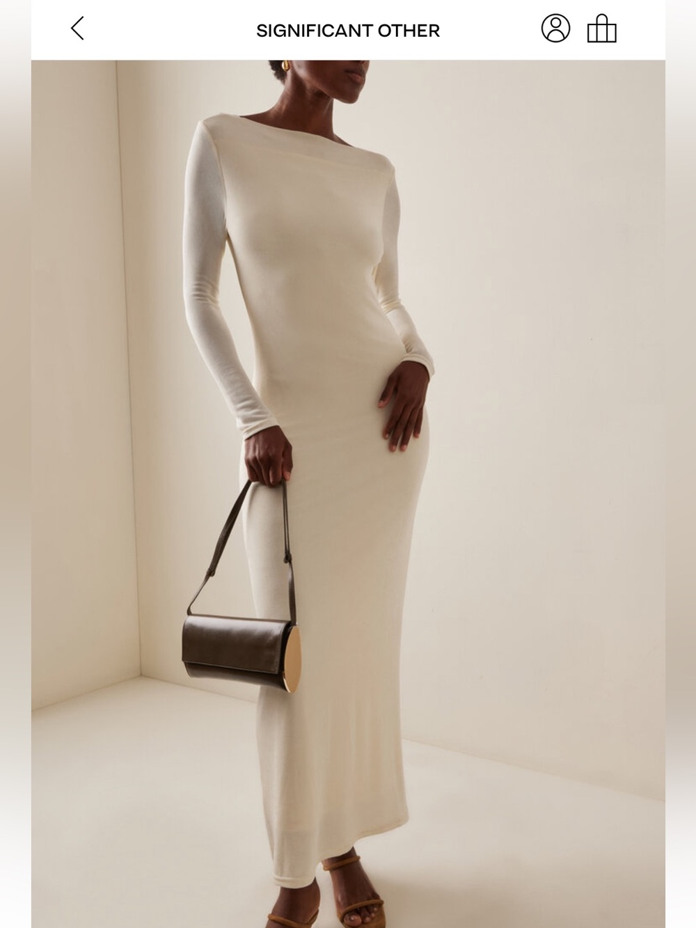 Long-Sleeve Cream Maxi Dress by Significant Other